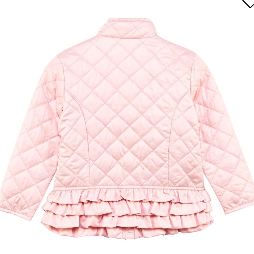 MAYORAL Light Quilted Ruffle Jacket Pink - Picture 2 of 4
